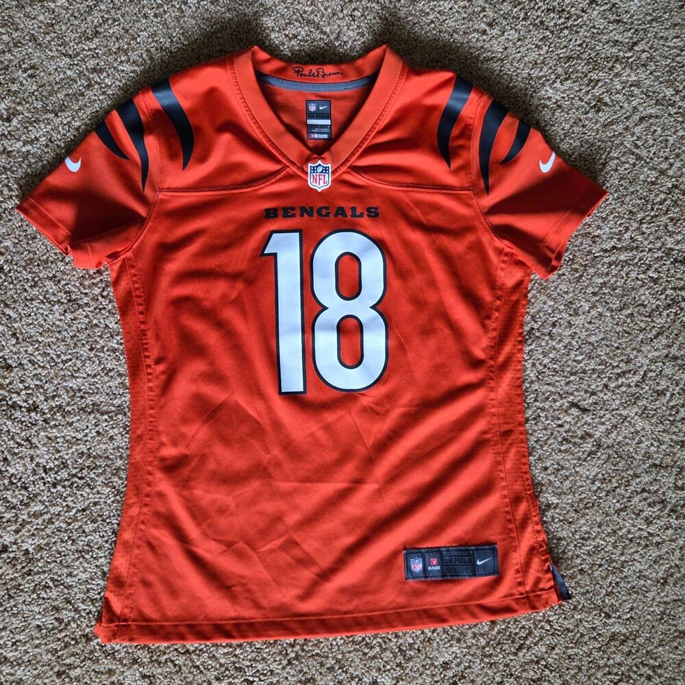 Nike Cincinnati Bengals A.J. Green Orange Jersey Womens Large